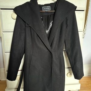 Black wool pea coat Le Chateau